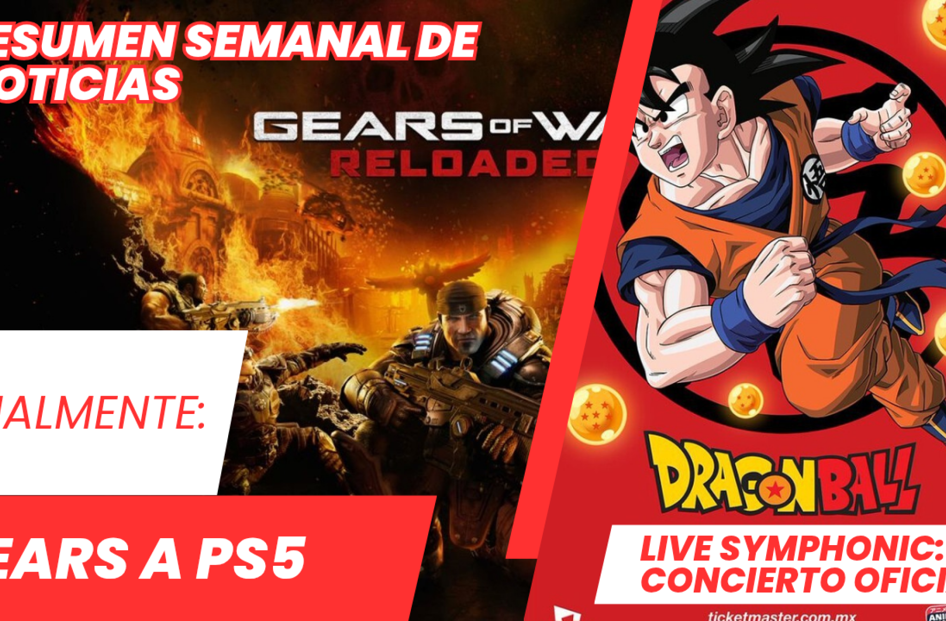 Kimetsu no Yaiba, Gears of Wars en Playstation, Dragon Ball Live Symphonic, esto y más en nuestro resumen semanal