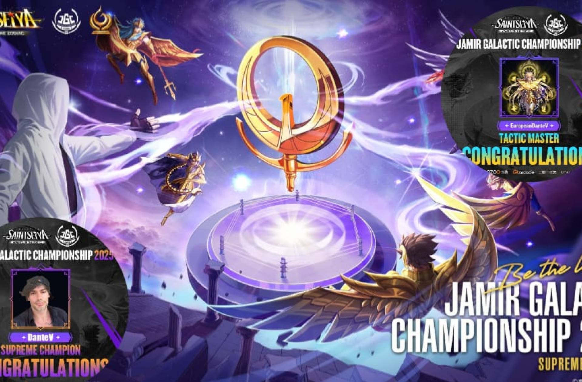 DanteV gana el Jamir Galactic Championship 2025 | Códigos de regalo | Saint Seiya Awakening KotZ