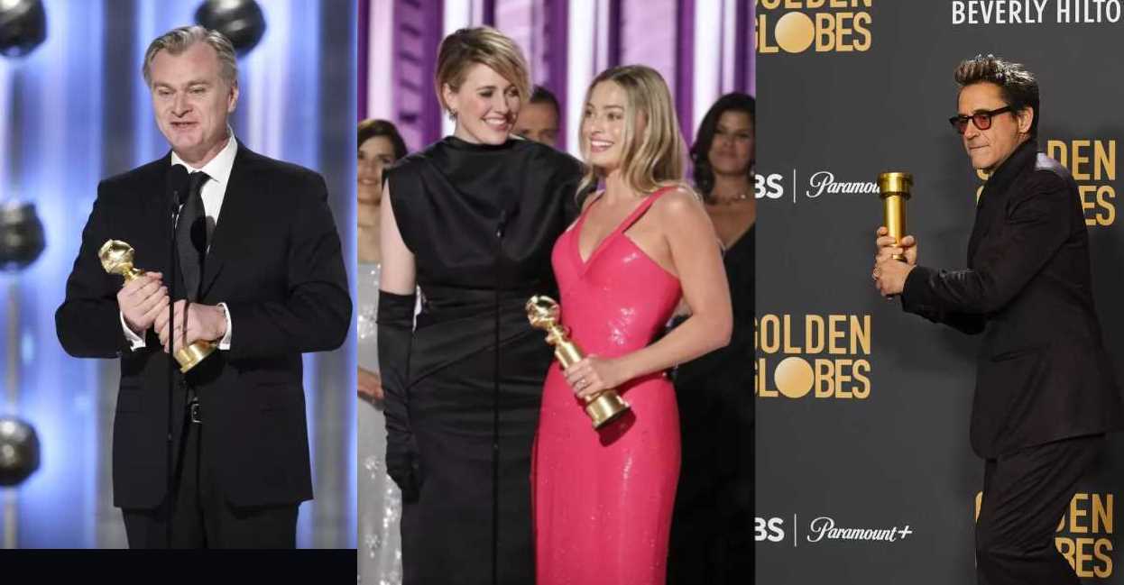Golden Globes 2024 | Oppenheimer gana “Mejor Película” y “Succession” mejor serie de televisión