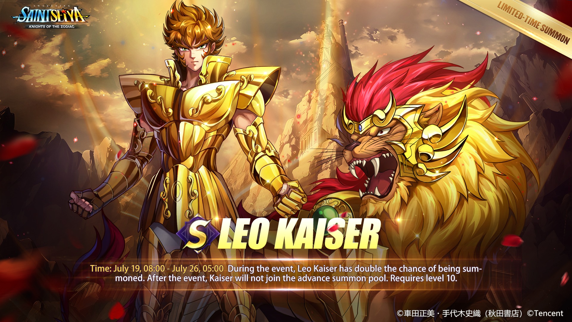 Armado, Cosmos y Habilidades de Kaiser de Leo | Saint Seiya Awakening