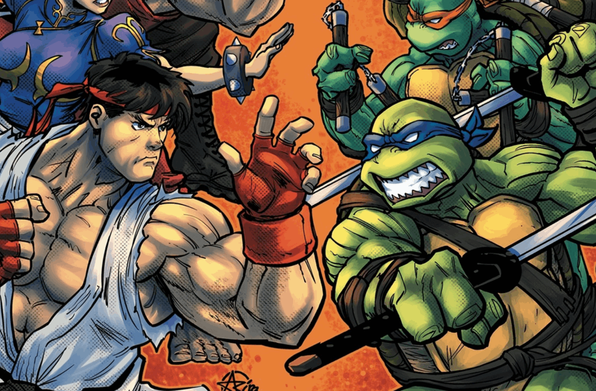 Tendremos crossover de Street Fighter vs Teenage Mutant Ninja Turtles, y un mexicano será el encargado de dibujarlo
