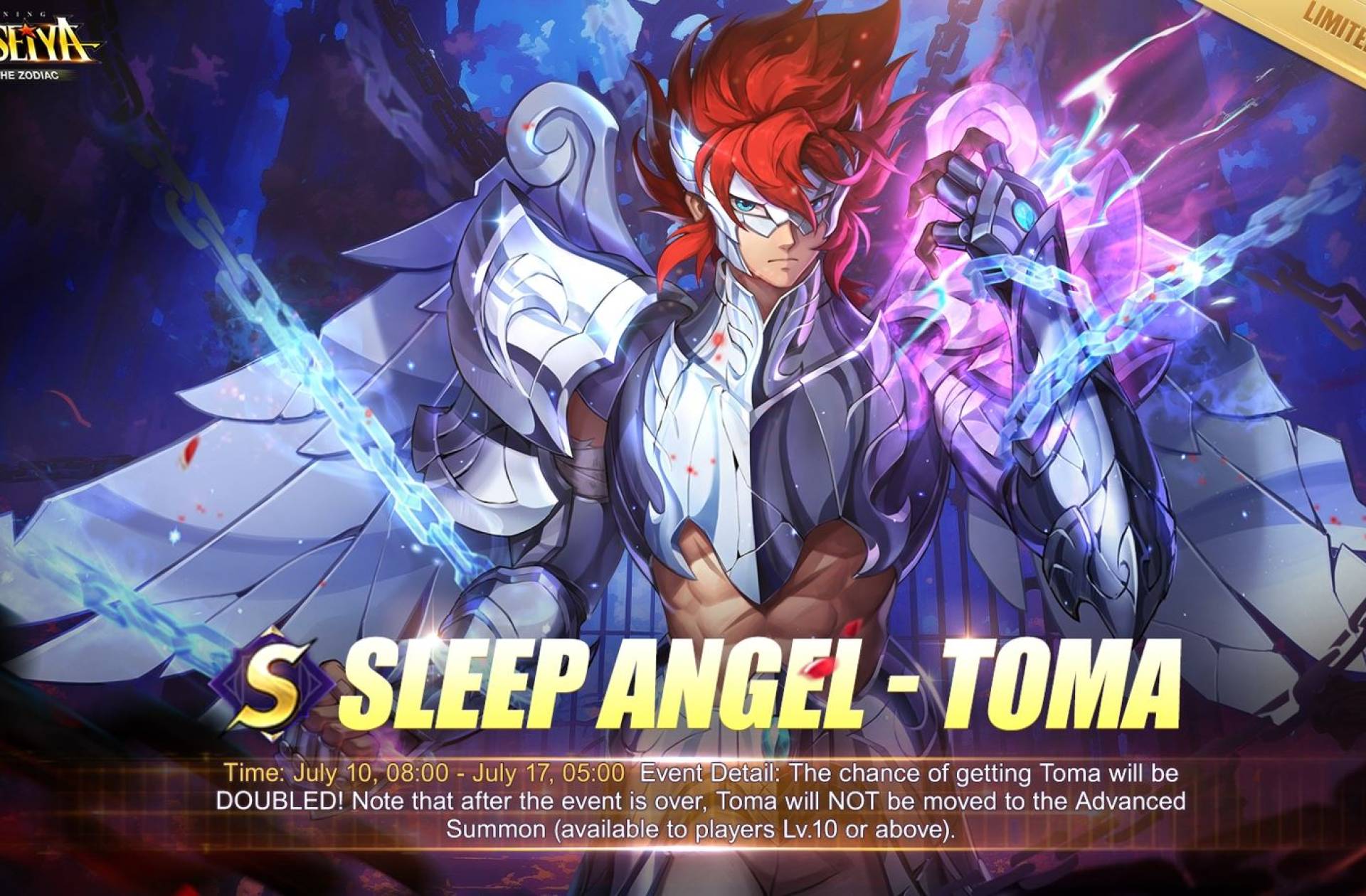 Toma el ángel dormido | Historia, habilidades y armado recomendado | Saint Seiya Awakening KotZ