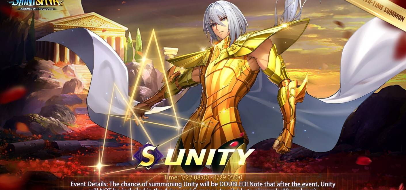 Unity de Dragón | Saint Seiya Awakening Kotz | Cosmos, armado recomendado y habilidades.