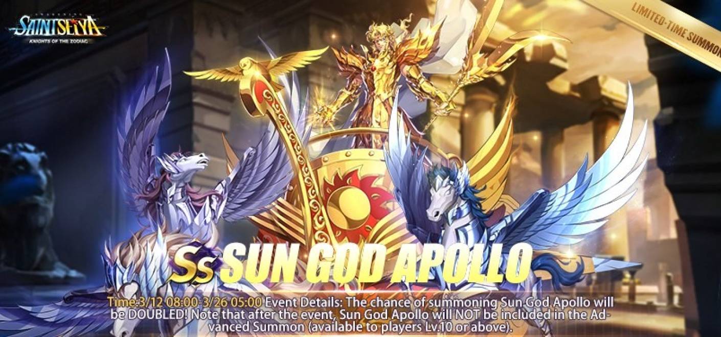 Apolo Dios del Sol | Cosmos, Habilidades y armado recomendado | Saint Seiya Awakening KotZ